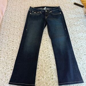 True Religion Dark Indigo Flare Jeans